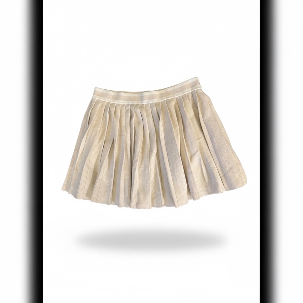 Aerie Cream Skater Skirt
